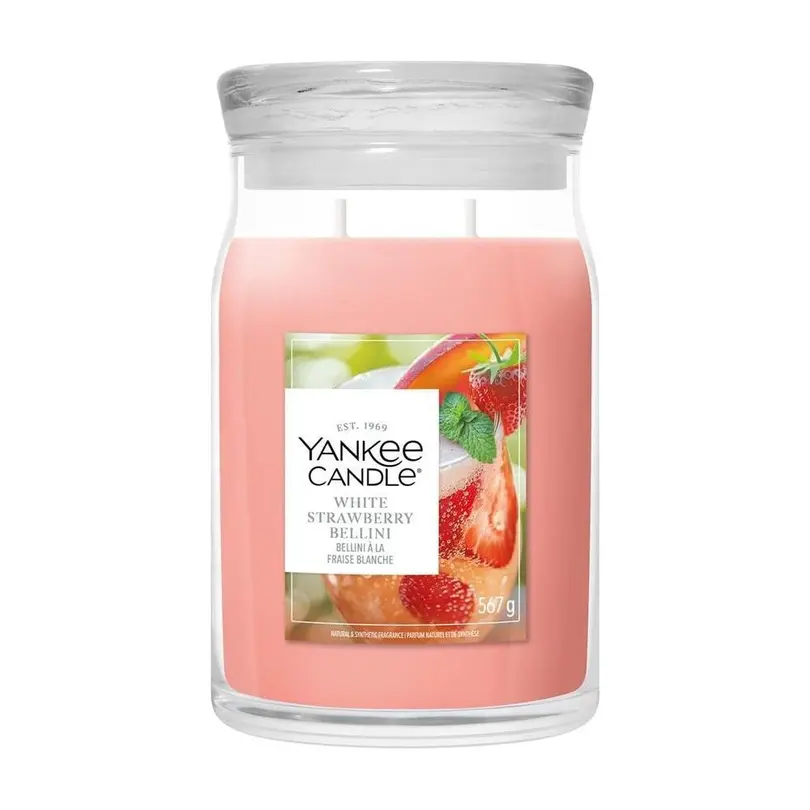 Duftkerze White Strawberry Bellini