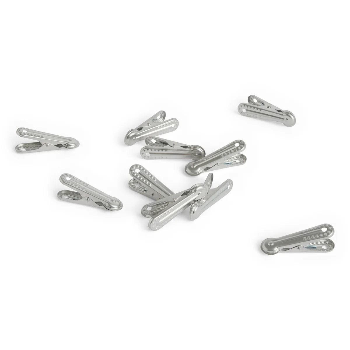 HAY - Outdoor Market Klammer, silber (10er Set)