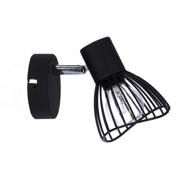 Lampa kinkiet FLY 1x40w e14 czarny