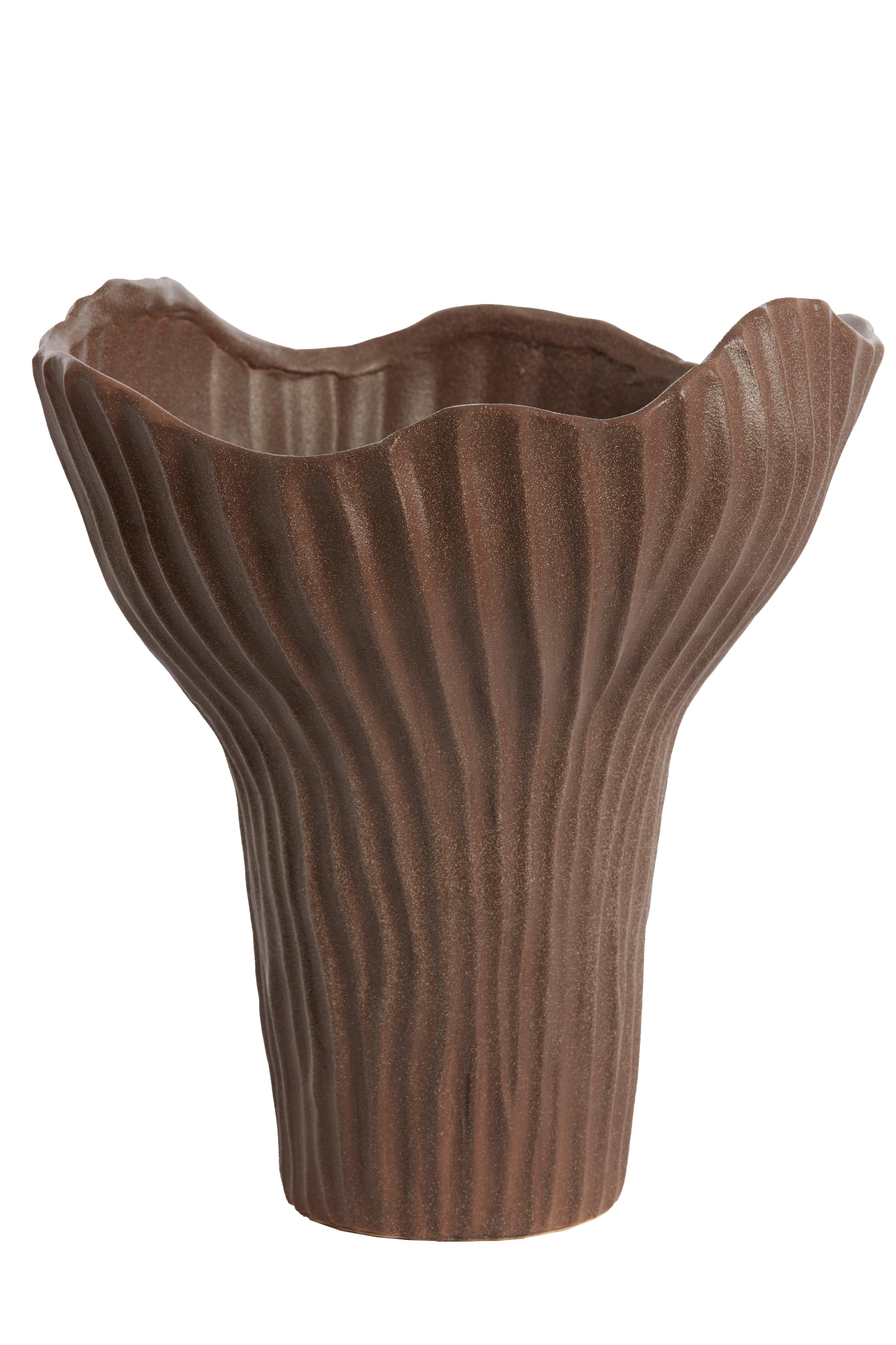 Light & Living vaas MORABA - 26x25.5x31cm - bruin