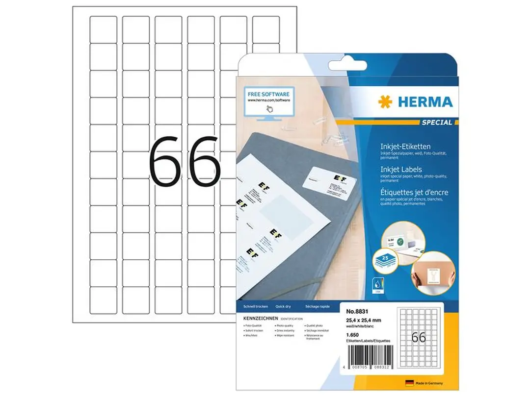 Etiketten 25er-Set Herma
