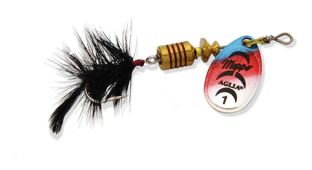 Mepps Aglia Spinner Lure with Dressed Siwash Hook, 1/8-oz