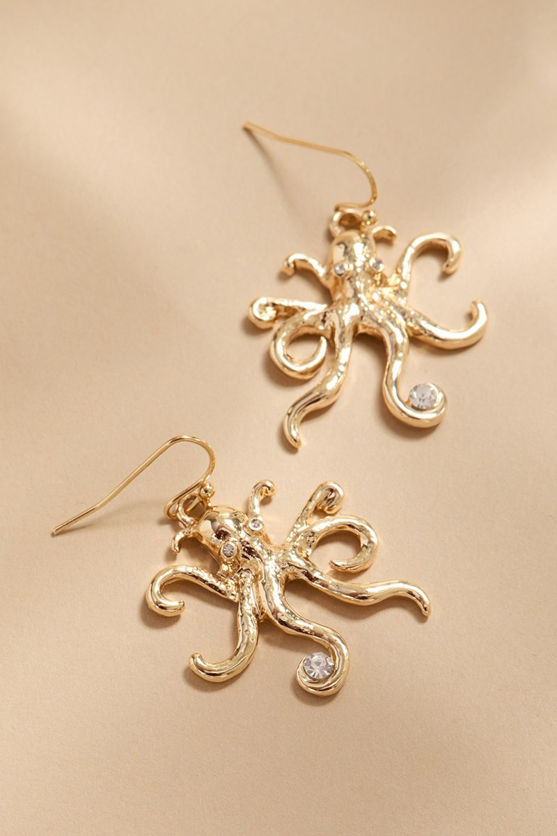 Courtney Octopus Drop Earrings