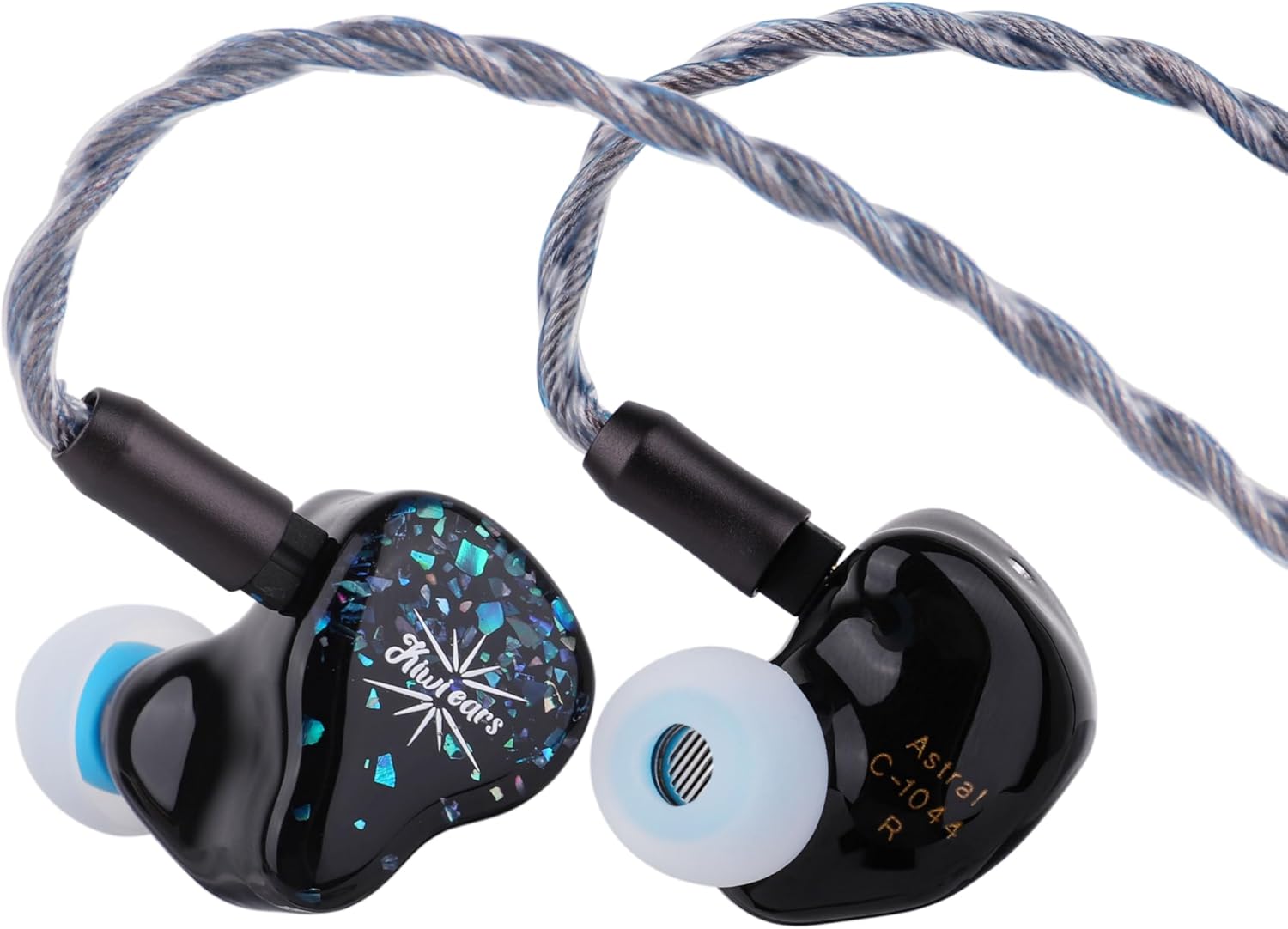 Linsoul Kiwi Ears Astral 1DD+6BA Hybrid in Ear Monitor  Wired Earbuds  HiFi Studio Recording &Mixing Earphone  Portable Gaming IEMs for Professional Music Engineers Audiophiles (Blue)