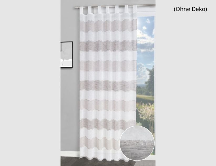 Schlaufenschal Malaga Beige, Weiß
