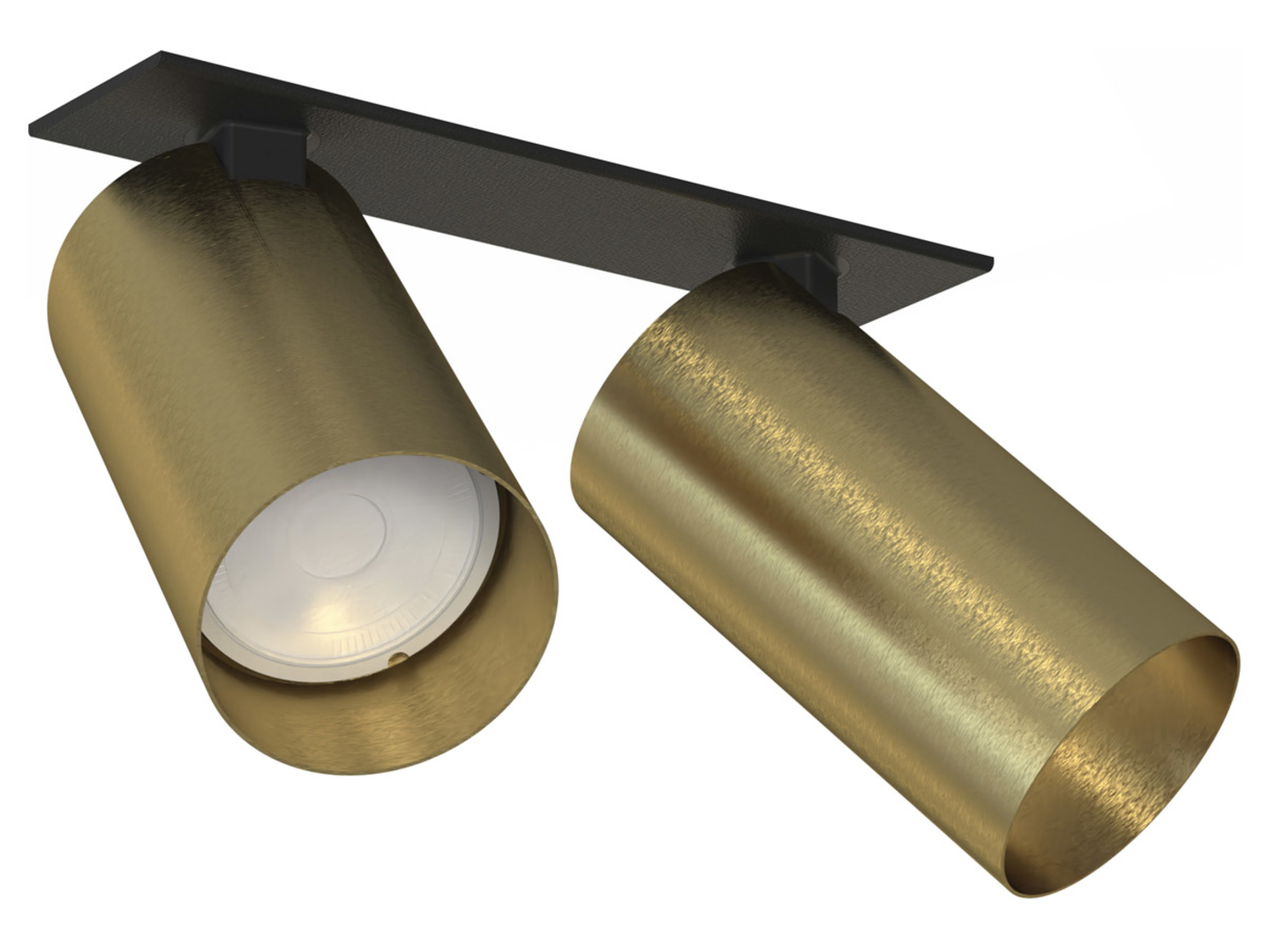 Oprawa wpuszczana Mono Surface 2-punktowaaluminiowa czarno-złota