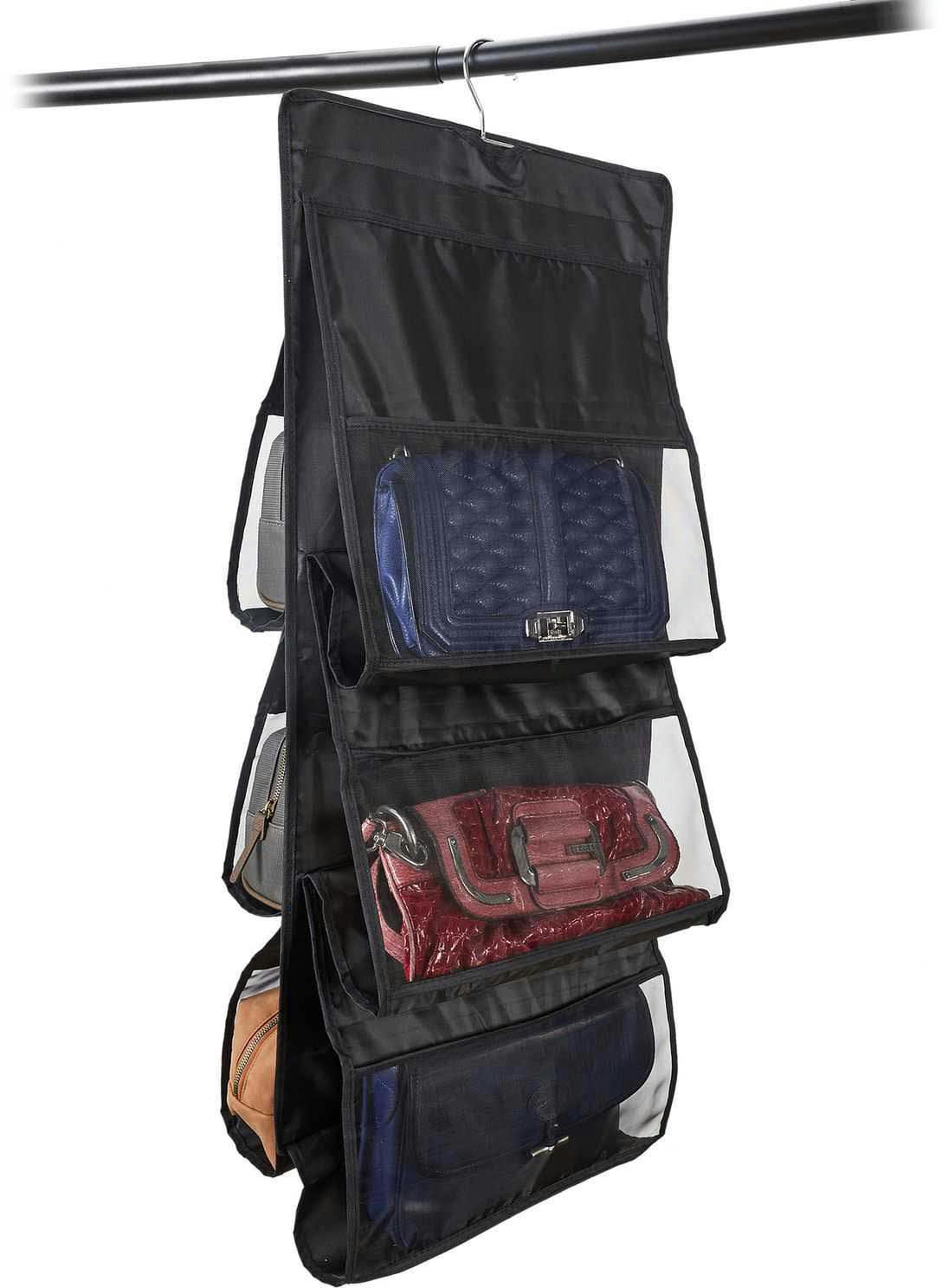 - Rangement à sacs à main à suspendre 6 sacs