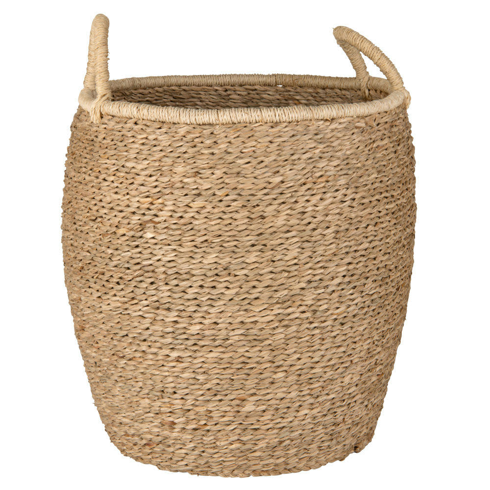 - Panière ronde en vannerie ivoire