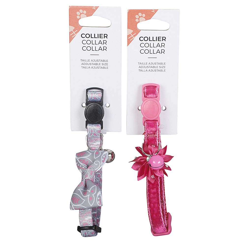 Collier pour chat fantaisie clochette (2 modèles)