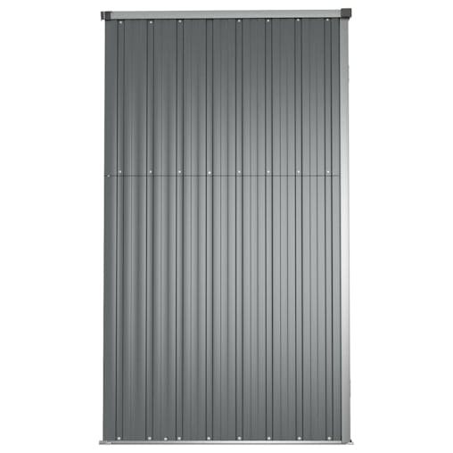 NNEVL Garden Tool Shed Grey 225x89x161 cm Galvanised Steel