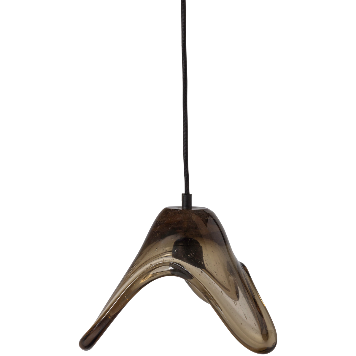 WOOOD hanglamp groot Elle - Glas - Groen - 17x25x22