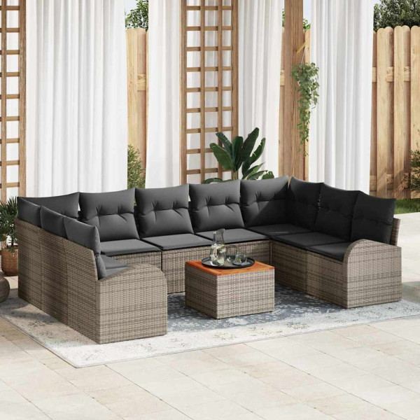 Zestaw Mebli Ogrodowych Wypoczynkowy Sofy Stolik Rattan Na Patio Do Ogrodu