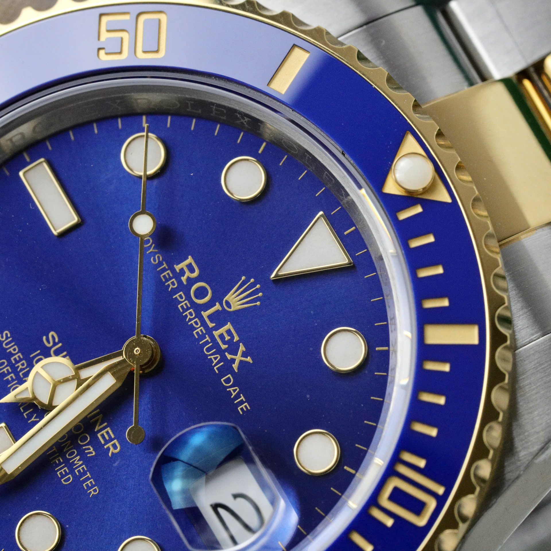 Rolex Submariner 116613LB SS/YG Plated Blue Dial 40mm Oyster Super Clone