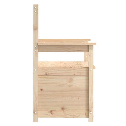 NNEVL Bench 112.5x51.5x96.5 cm Solid Wood Pine
