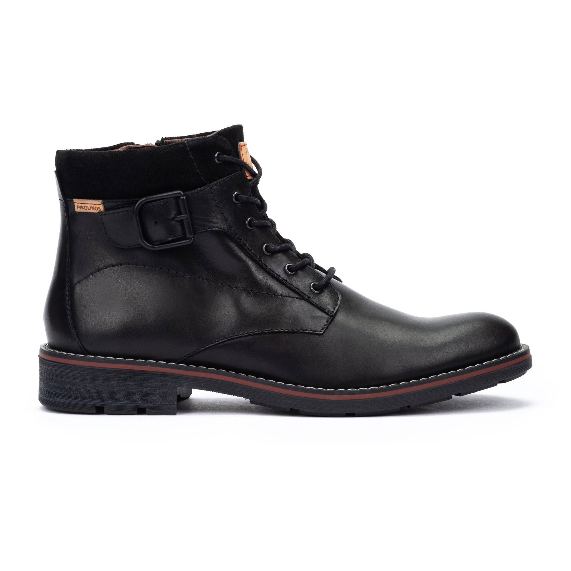 YORK - Botín con cordones y cremallera para hombre