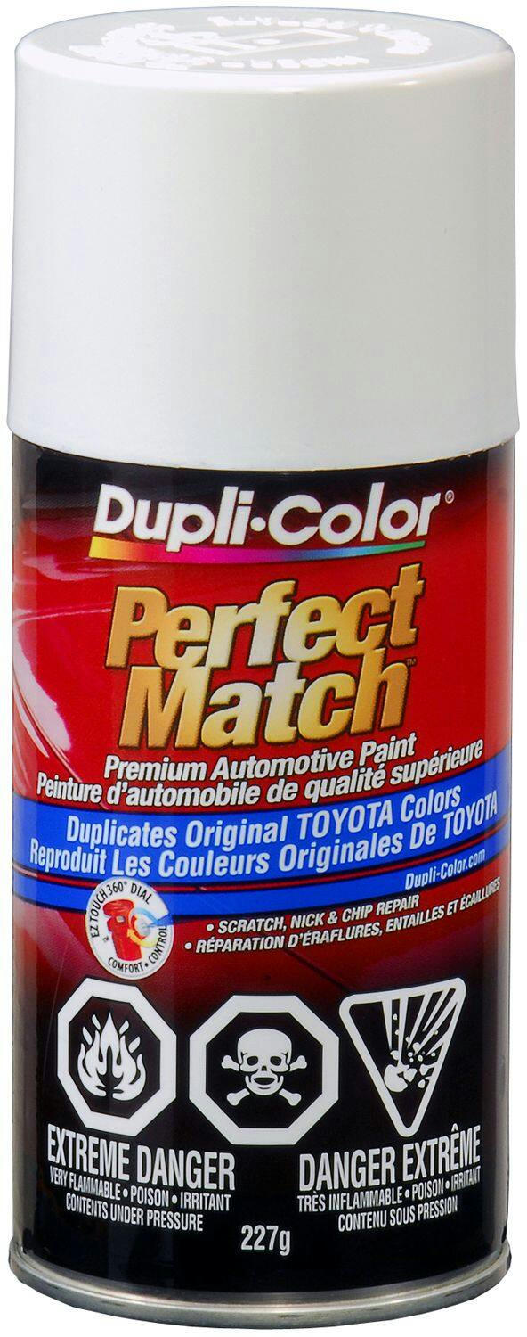 Dupli-Color Perfect Match Premium Acrylic Lacquer Automotive Aerosol Spray Paint, Super White (040), 227-g