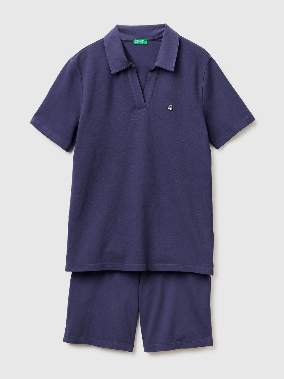 Pajamas with polo shirt