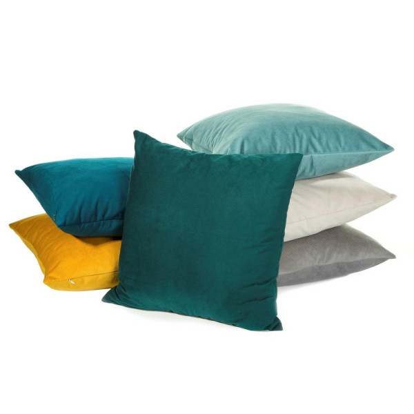 Poszewka 45x45 turkusowa Milo welurowa