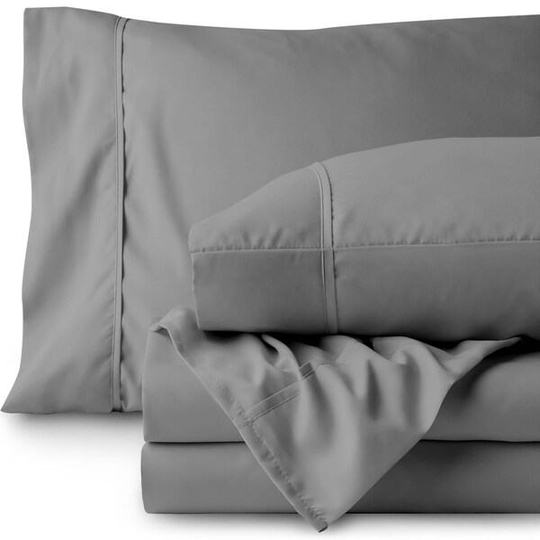 Bare Home Microfiber Full XL Sheet Set, Ultra-Soft Deep Pocket