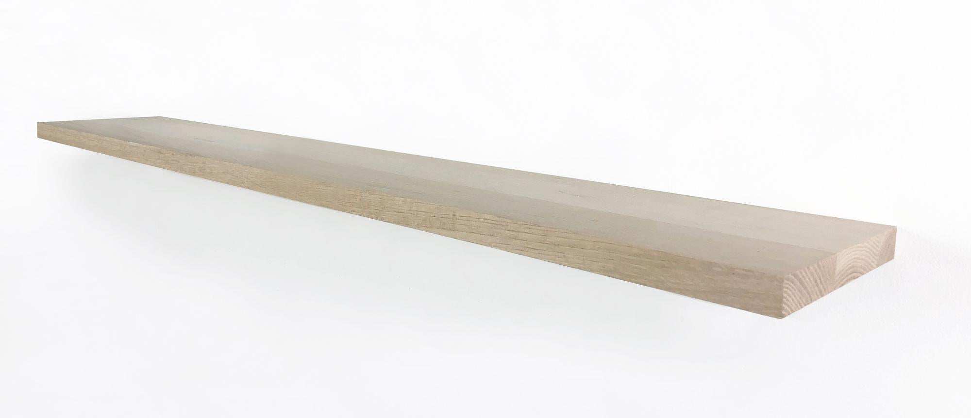 WoodBrothers Eikenhouten zwevende wandplank recht 120x30x2,5cm