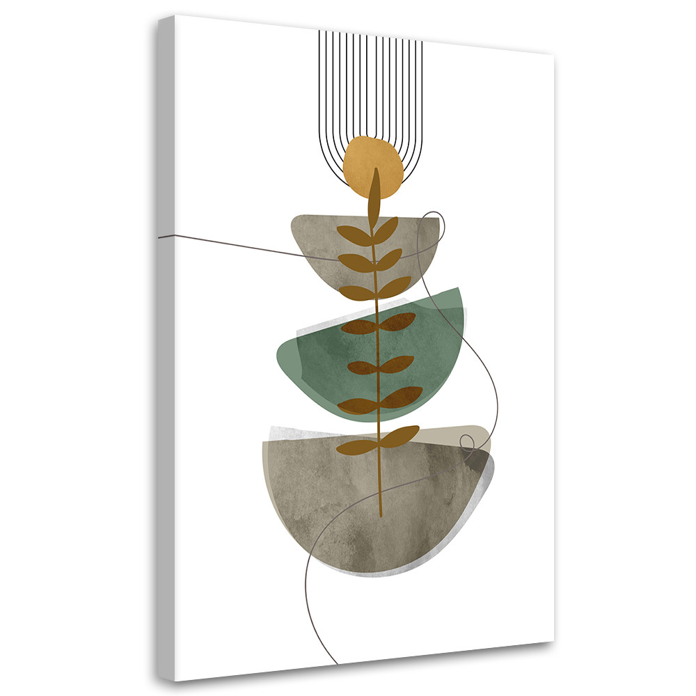 Feeby Obraz na płótnie, Geometryczna abstrakcja boho 40x60