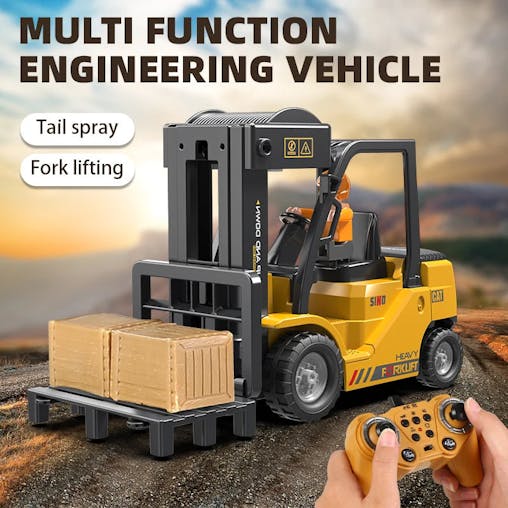 NNEOBA 2.4GHz RC Forklift Truck Engineering Vehicle for Kids