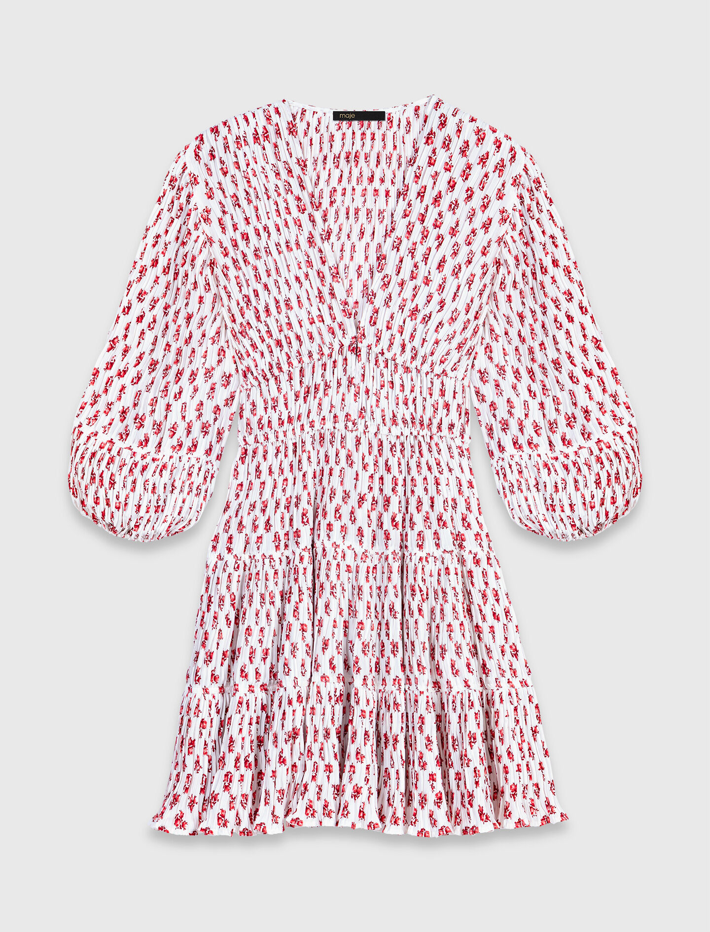 Robe plissée imprimée