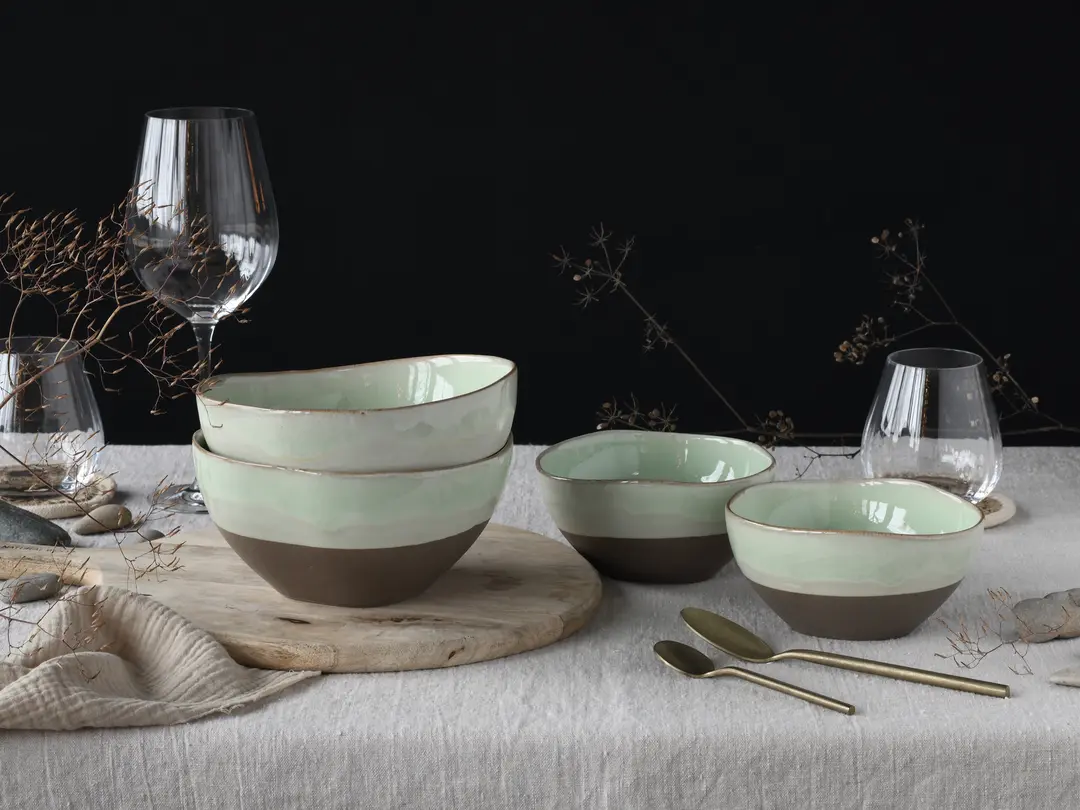 Bowl 4er-Set Basalt