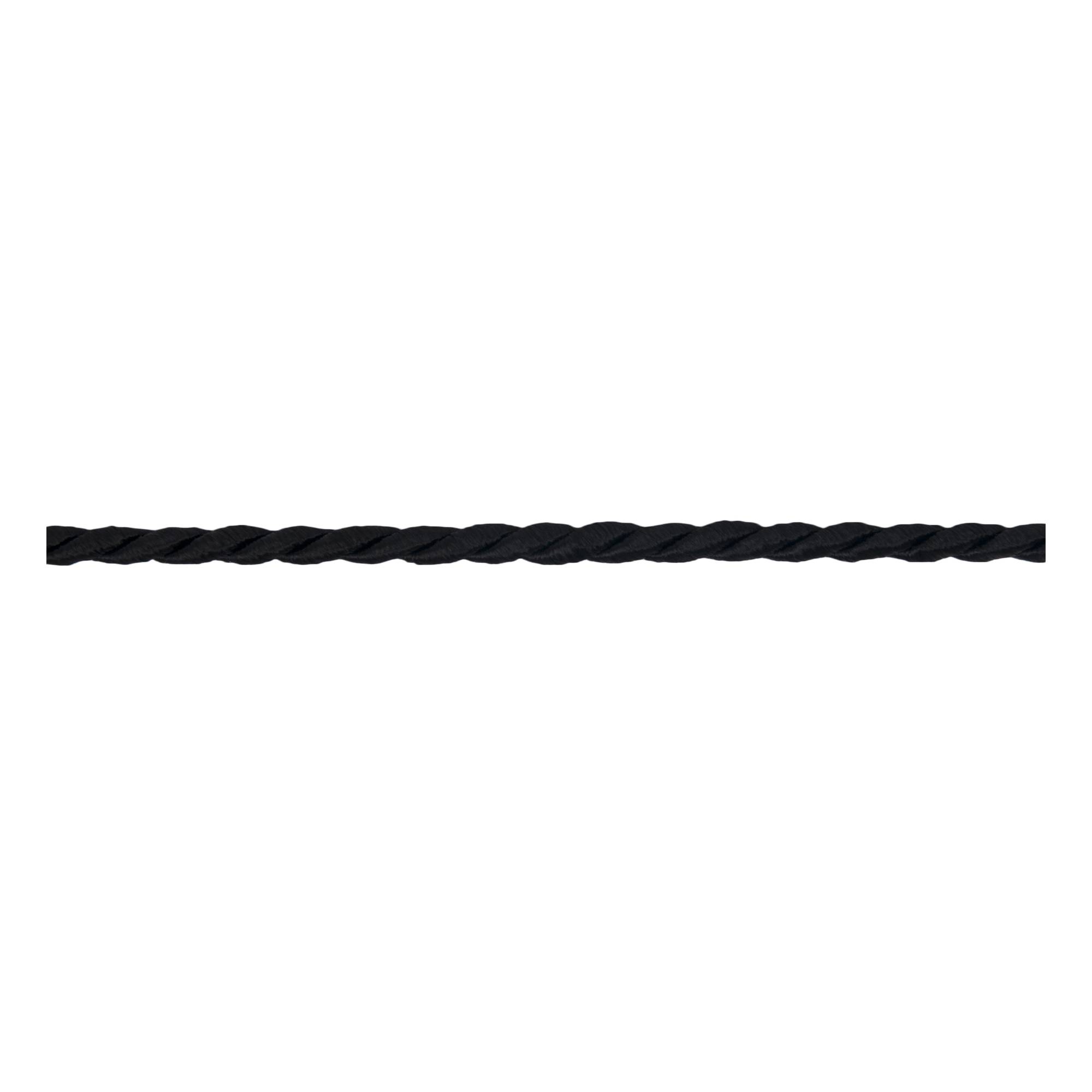 Black 3mm Cord Trim by the Metre