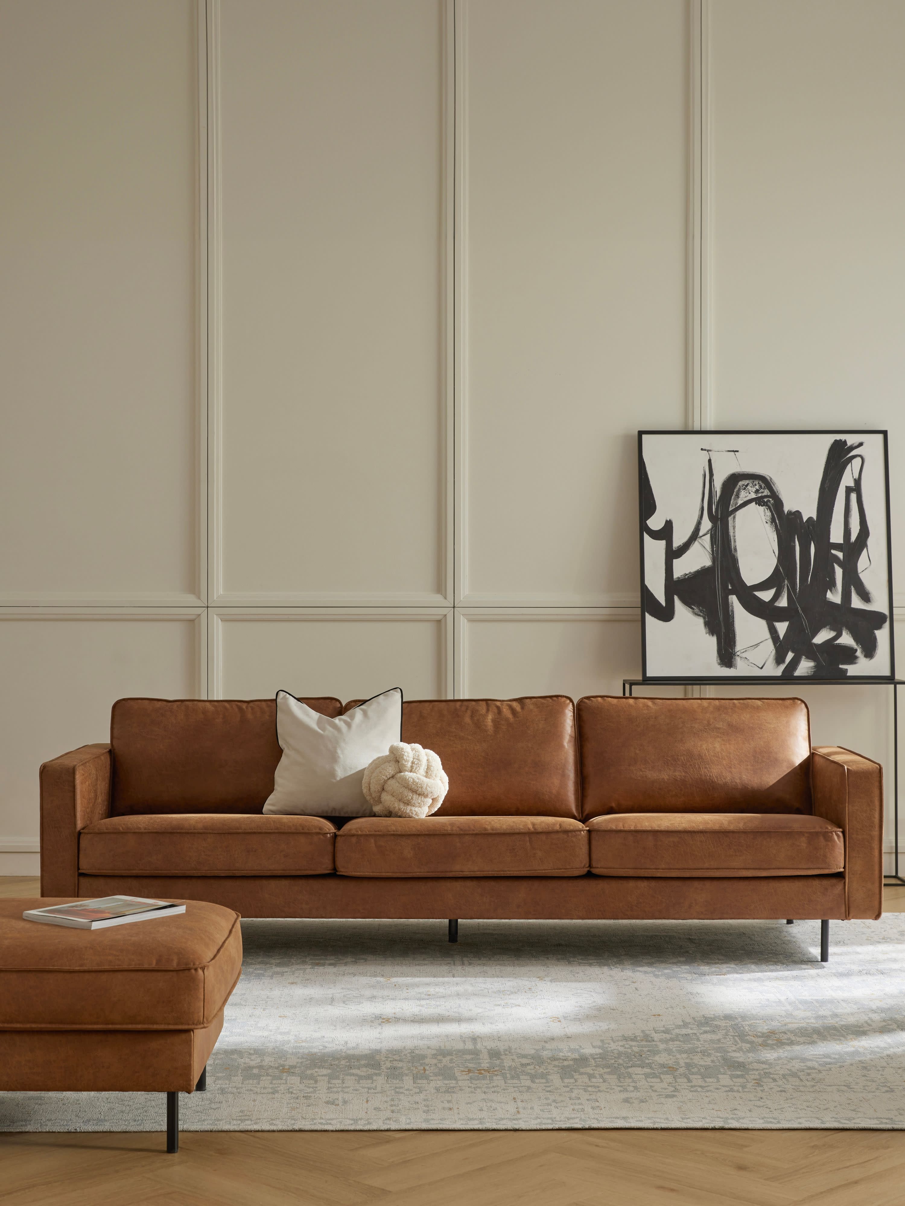 Sofa Hunter (3-Sitzer) aus recyceltem Leder