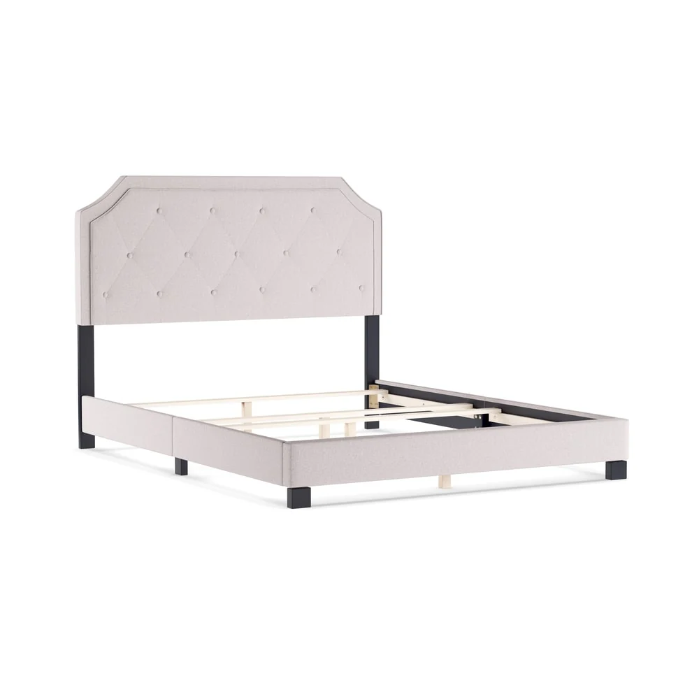 The Gray Barn Whitegrit Contemporary Upholstered Bed