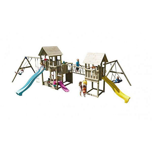 Aire de jeux Masgames Himalaya Bridge : bois avec cordes