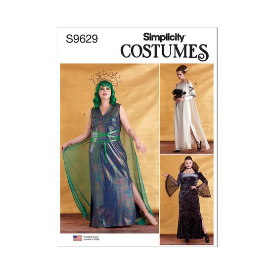 Simplicity Women’s Costume Sewing Pattern S9629 (10-18)