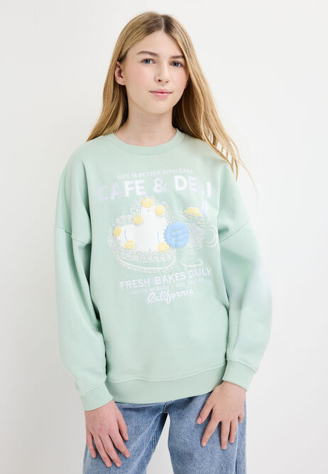 Older Girls Mint Cake Graphic Sweatshirt