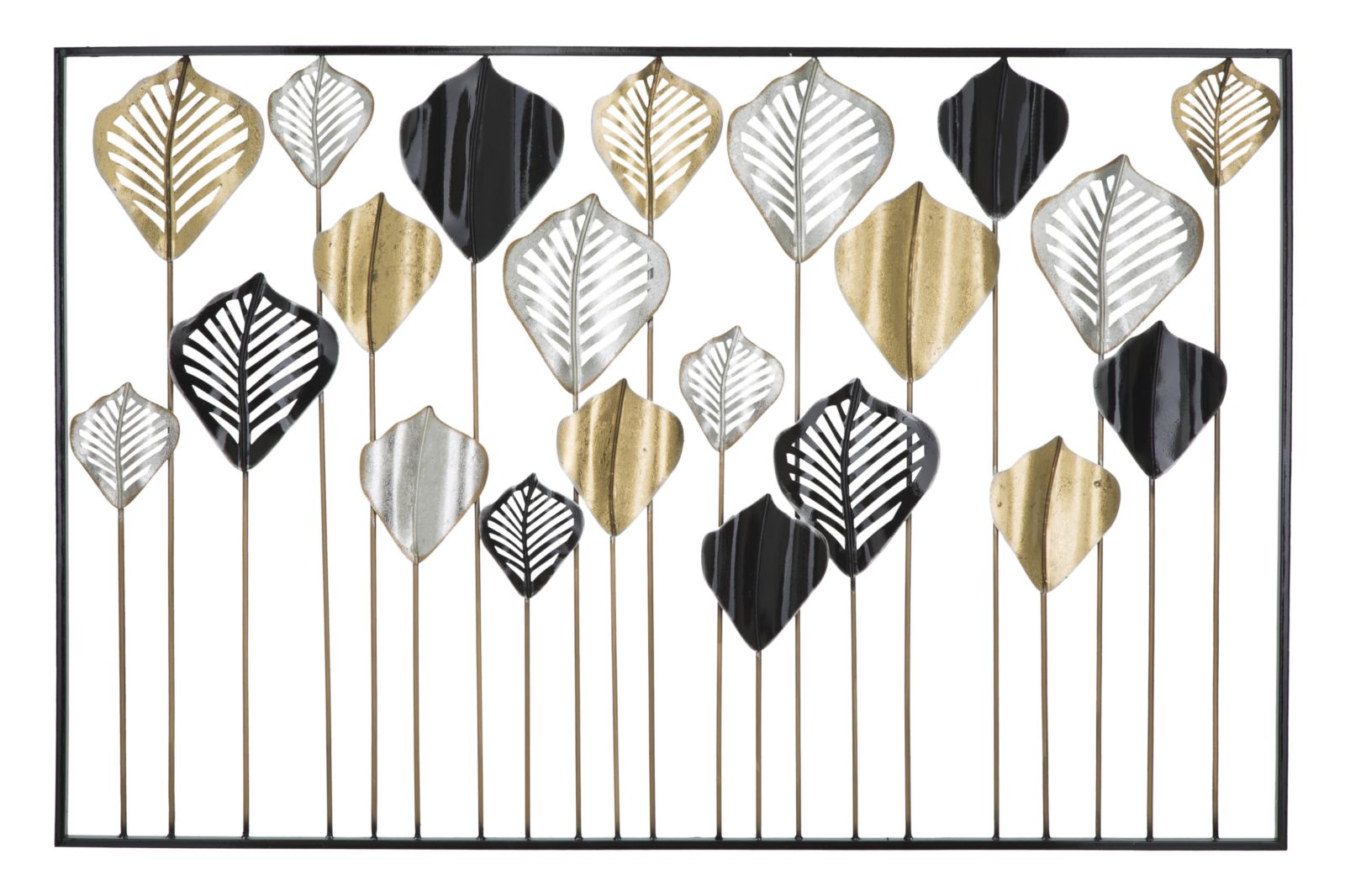 3D decoratief paneel in veelkleurig metaal 120x2,5x78,5 cm