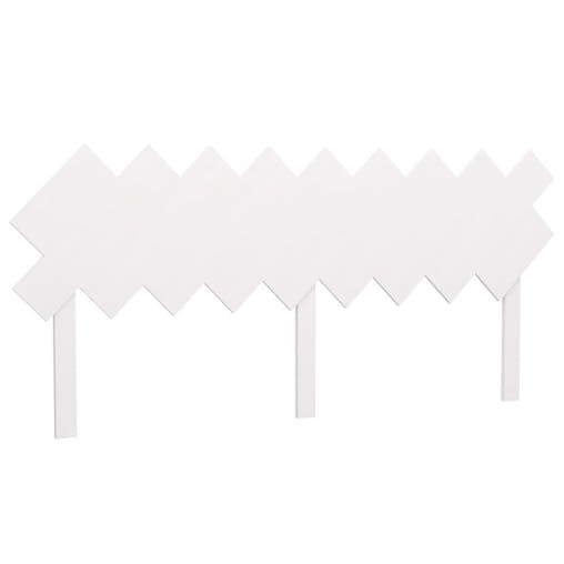 NNEVL Bed Headboard White 178x3x80.5 cm Solid Wood Pine