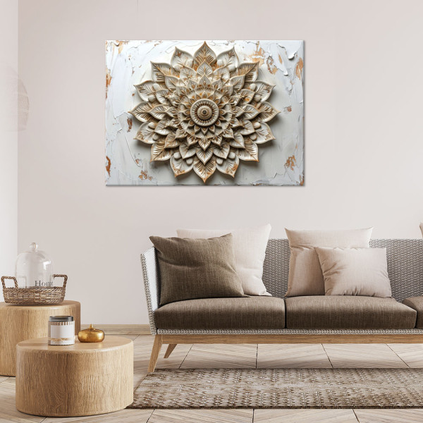 Obraz do salonu sypialni biura, Mandala Zen Spa Orientalny 30x20