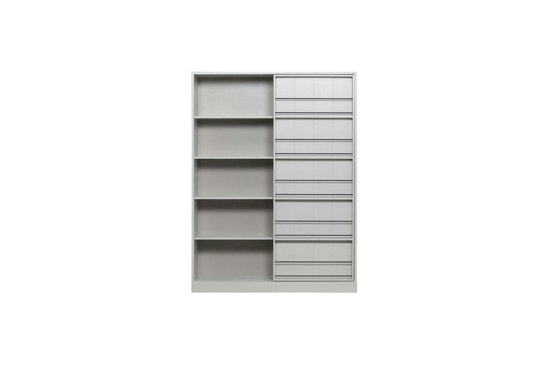 SWING - Armoire avec 1 porte coulissante en bois gris clair
