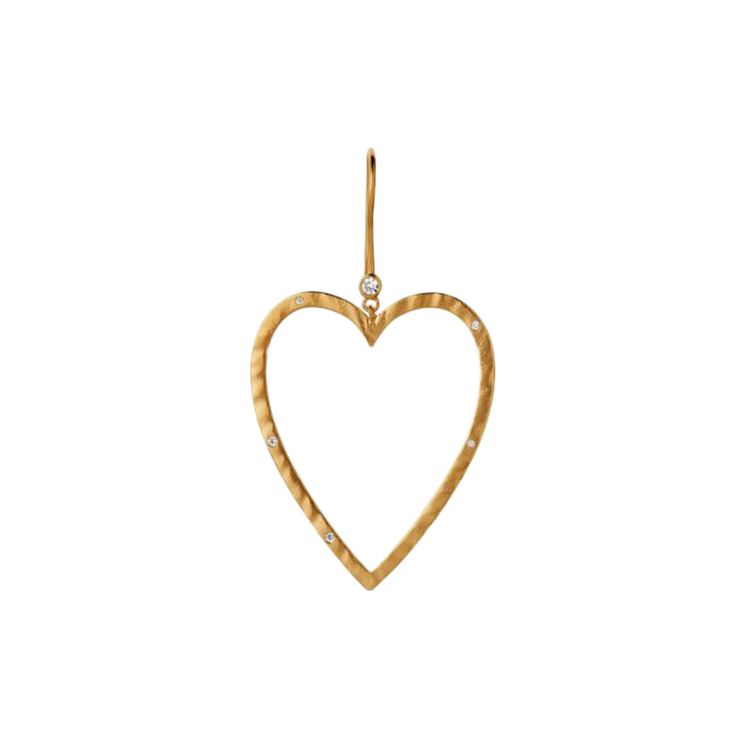 Power Heart Earring Single, gold