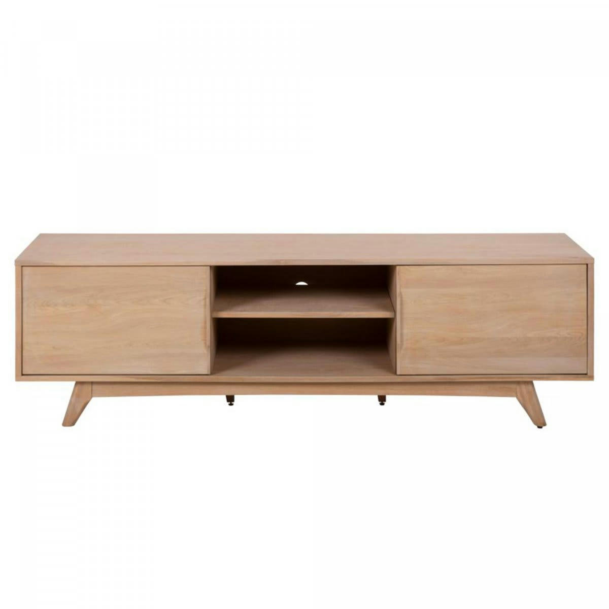 MARTI - Meuble TV moderne 2 portes 180cm en bois