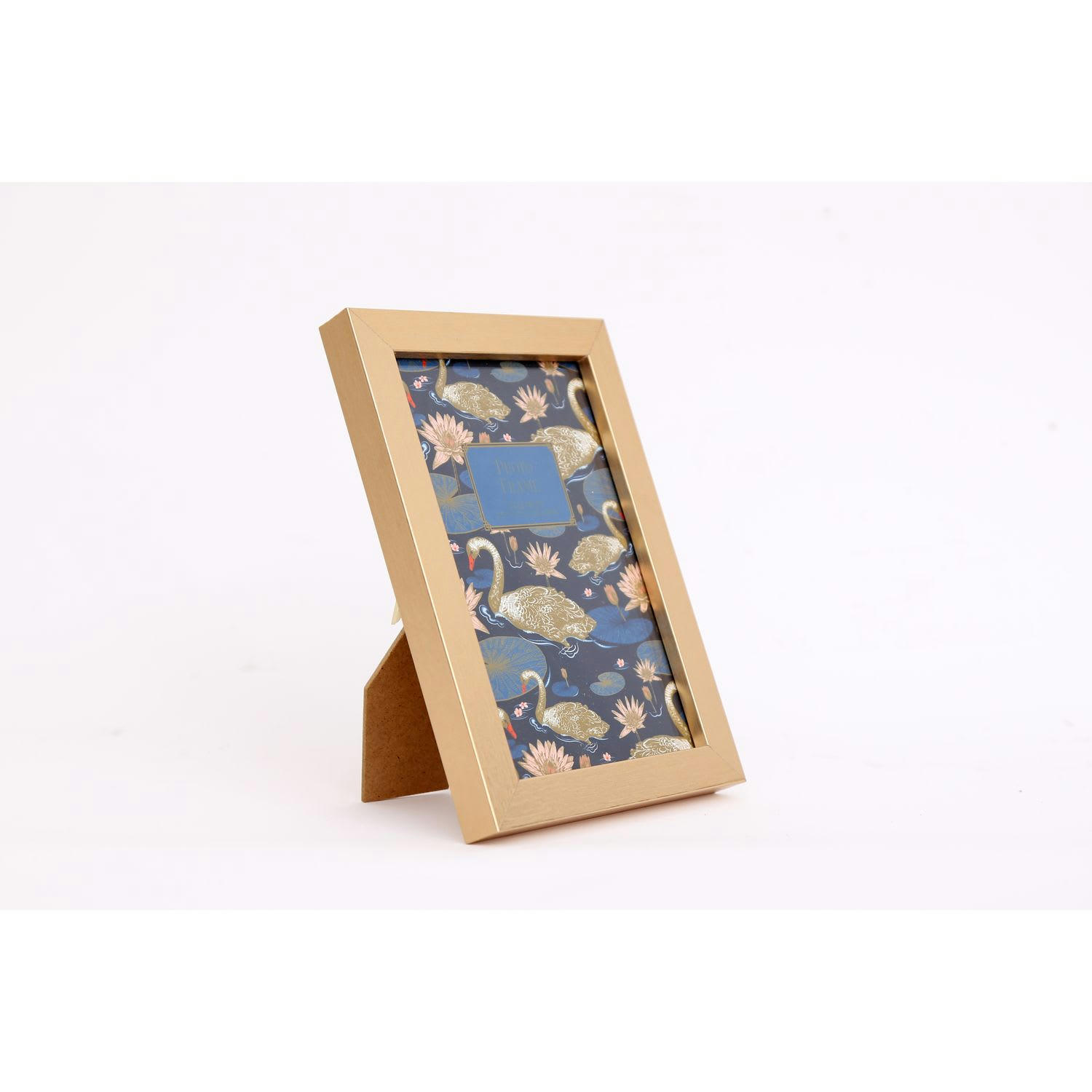 ART DÉCO - Cadre photo designration cygne l. 10 x l. 15 cm doré