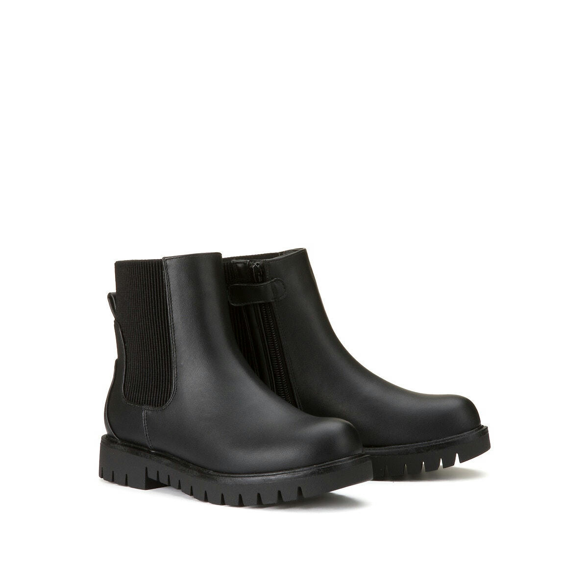 Bottines montantes zippées