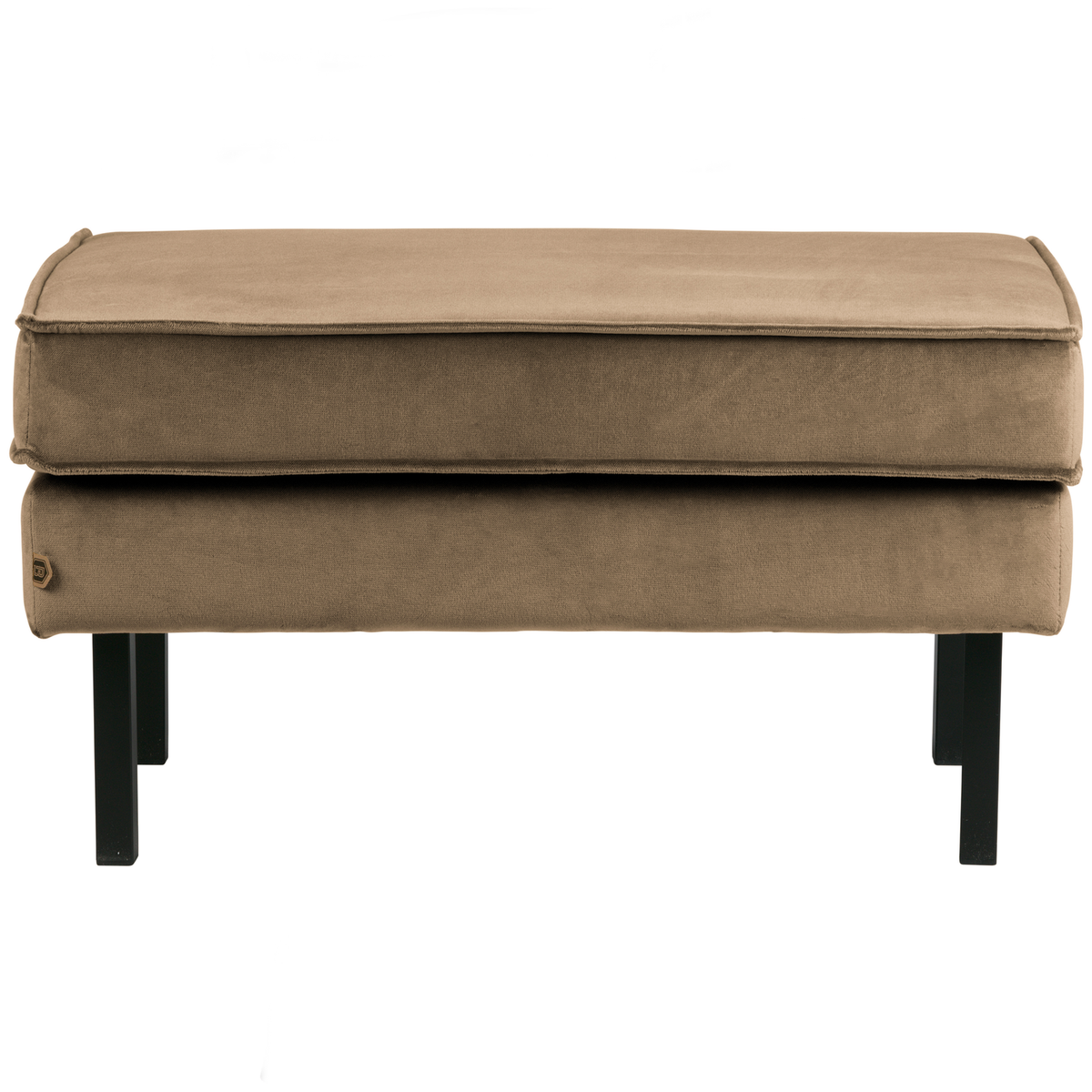 WOOOD hocker op poten Rodeo - Velvet - Taupe - 45x84x54
