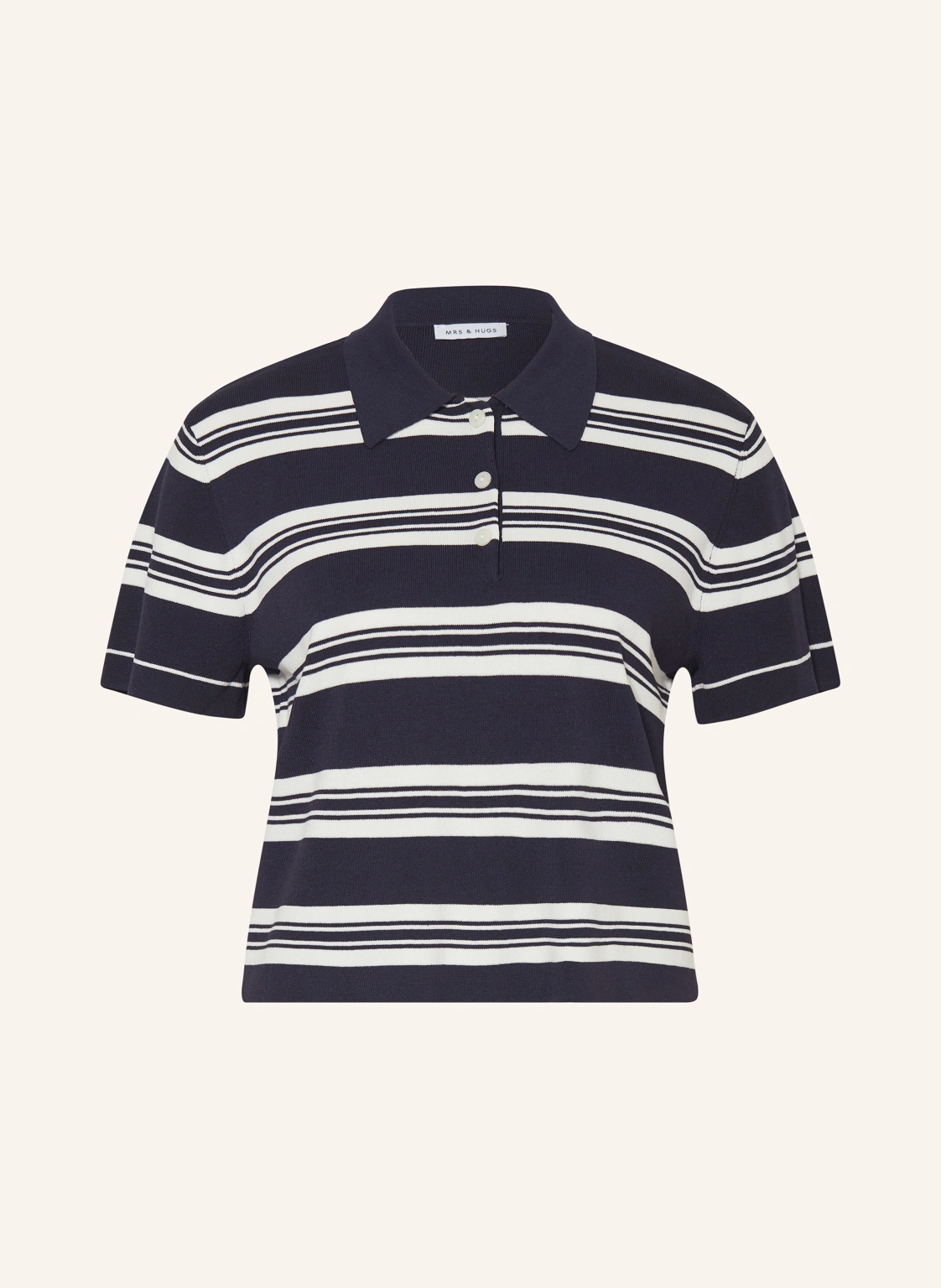 MRS & HUGS Strick-Poloshirt
