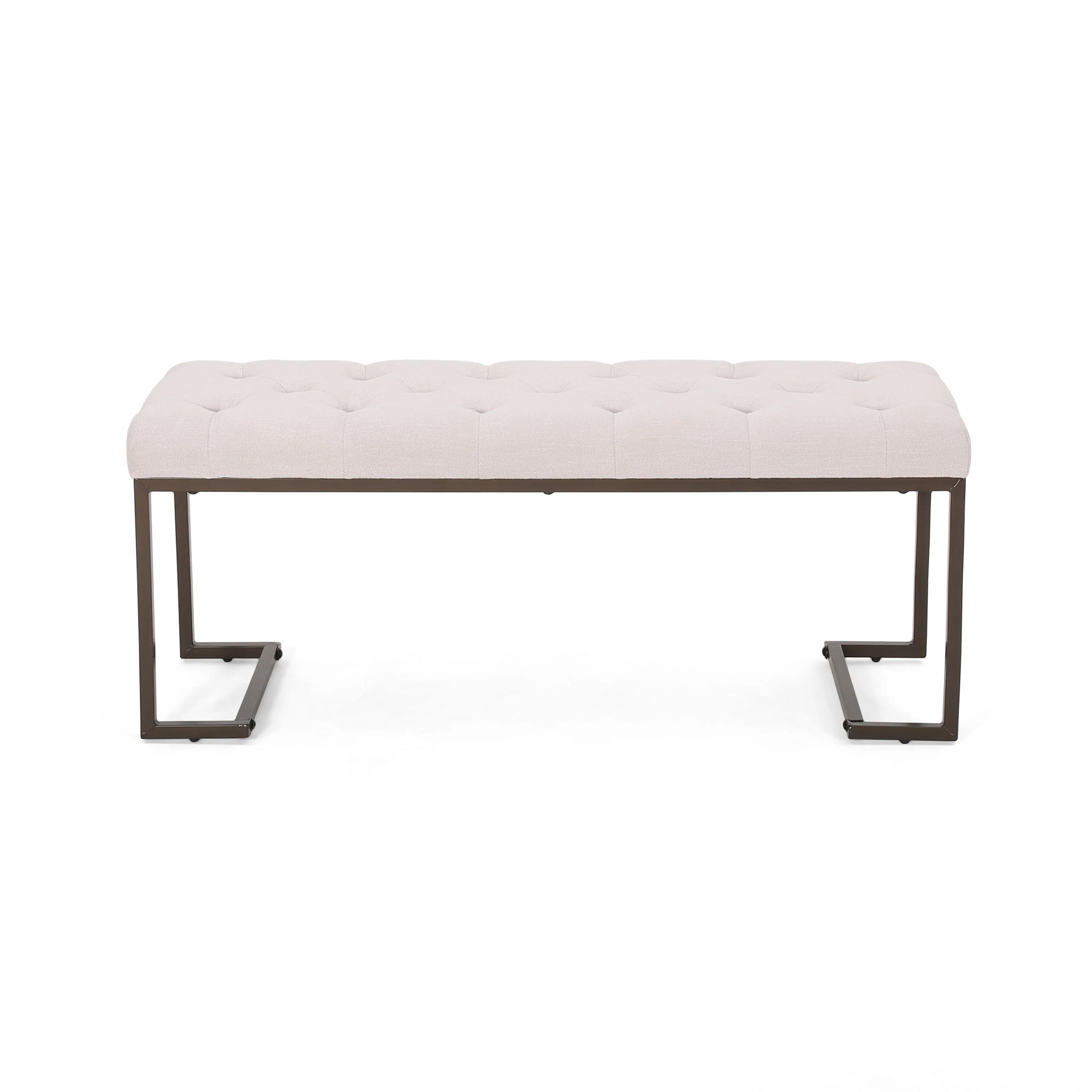 Upholstered Button Tufted Bench