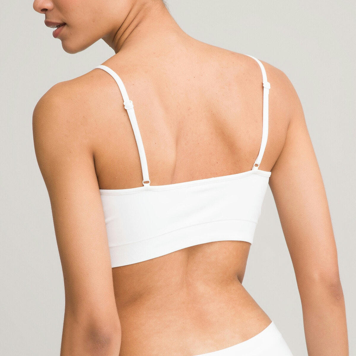 Brassière à fines bretelles sans coutures, Milky