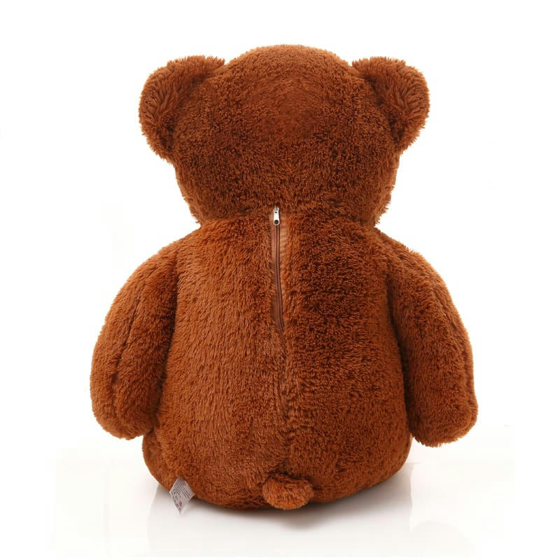 - Peluche Geante Ours XXL - Nounours Geant en Peluche Marron Foncé 80cm
