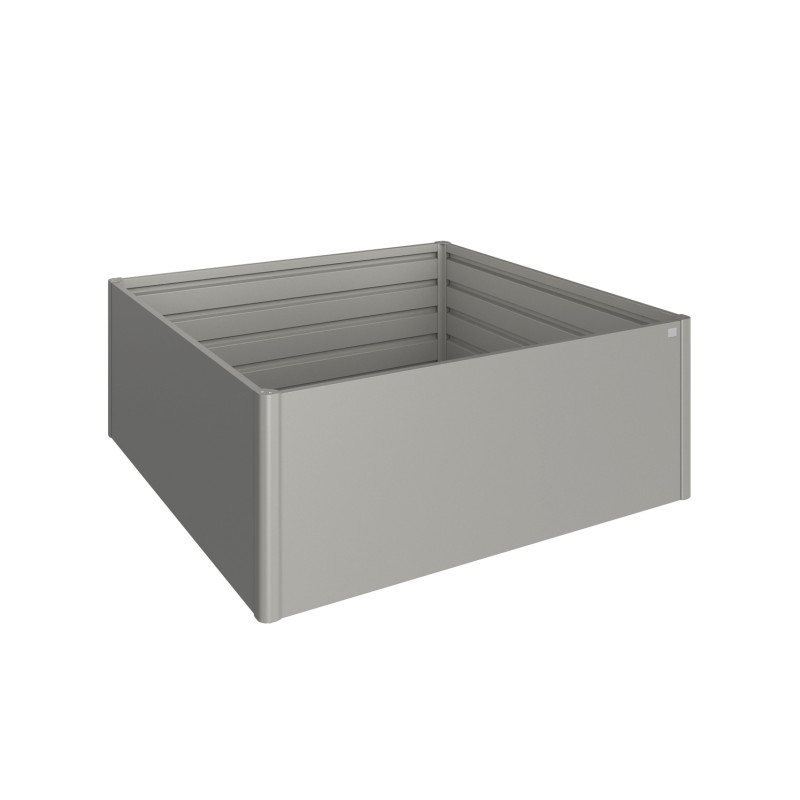 Potager surélevé gris métallisé 2 x 2 x 0,77 m BIOHORT