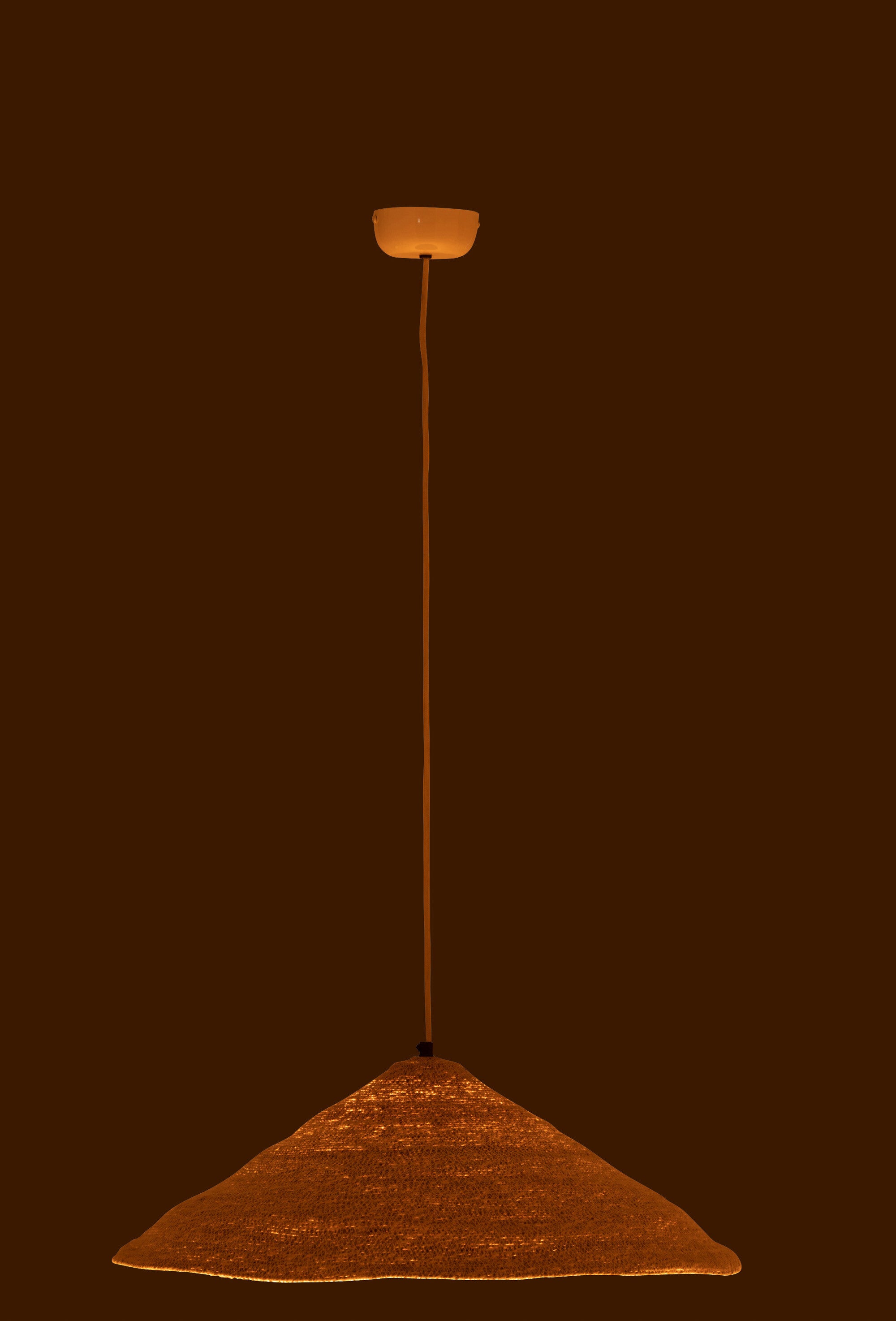 J-Line hanglamp Hoed Moonj - jute - licht naturel - small