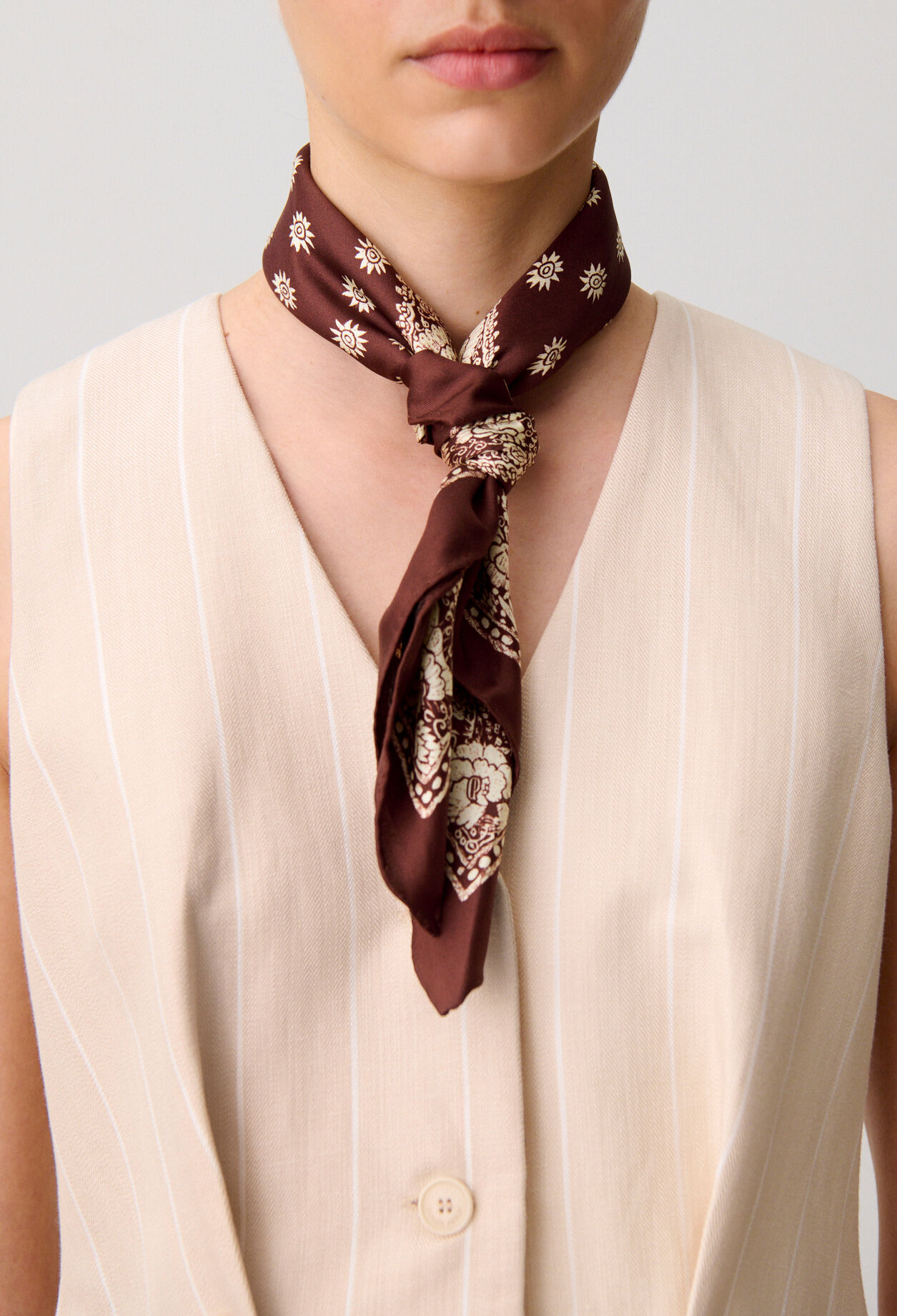 Foulard carré imprimé